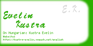 evelin kustra business card